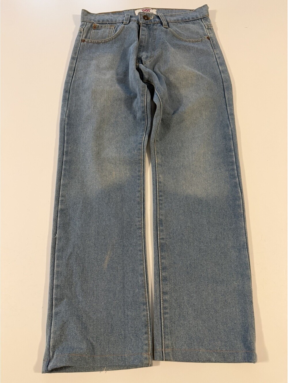 Levi’s 501 Men’s Jeans Size 30 Light Wash Straight Leg Button Fly 27” Inseam